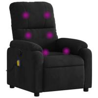 Massagestoel microvezelstof zwart - thumbnail