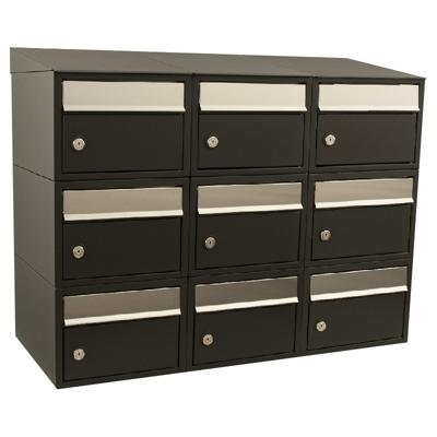 Stoer! Brickset 3-Breed, 3-Hoog Met Dak Zwart - 40215070_3x3d