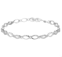 TFT Armband Zilver Zirkonia 4,5 mm 18 + 2,5 cm - thumbnail