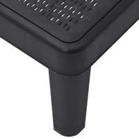 Ligbed 159x68x83,5 cm polypropeen zwart - thumbnail