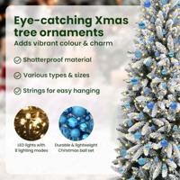 VidaXL Kunstkerstboom wit 210 cm pvc en plastic en staal en pe - thumbnail