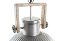 Plafondlamp DKD Home Decor Bruin Zilverkleurig Ijzer Mangohout 50 W 41 x 41 x 40 cm - thumbnail