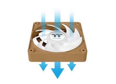 Thermaltake CT140 EX ARGB Sync PC Cooling Fan Gravel Sand 3 Pack PC-ventilator Bruin (b x h x d) 140 x 140 x 25 mm