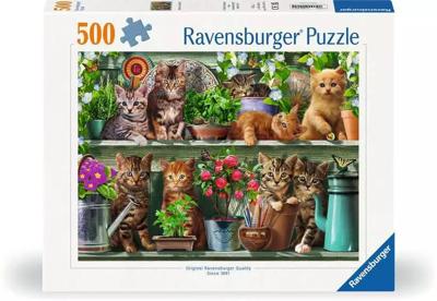 Ravensburger Legpuzzel katjes in het rek, 500st.