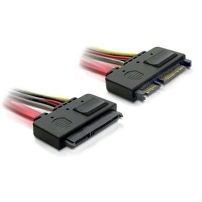 Delock 84362 Verlengkabel SATA 6 Gb/s 22-polige stekker > SATA 22-polige bus (5 V + 12 V) 20cm Delock 84362 Verlengkabel SATA 6 Gb/s 22-polige stekker > SATA 22-polige bus (5 V + 12 V) 20cm