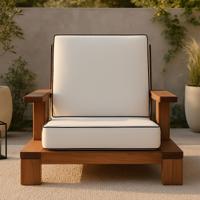 Nohr Loungestoel 'Jesslyn' Acaciahout - thumbnail