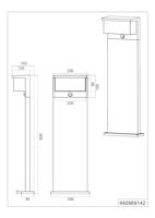 Trio Staande lampNestos antraciet 80cm - 440969142 - thumbnail