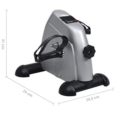 VidaXL Mini hometrainer met plastic vliegwiel (zilver) VidaXL Mini hometrainer met plastic vliegwiel (zilver)