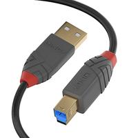 LINDY USB-kabel USB 3.2 Gen1 (USB 3.0 / USB 3.1 Gen1) USB-A stekker, USB-B stekker 5.00 m Zwart 36744 - thumbnail