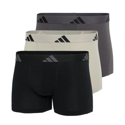 Adidas Boxershorts 3-pack flex cotton grijs-zwart-beige