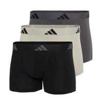 Adidas Boxershorts 3-pack flex cotton grijs-zwart-beige - thumbnail