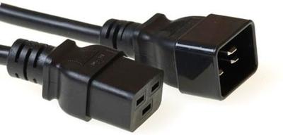 ACT Netsnoer C19 - C20 zwart 2 m