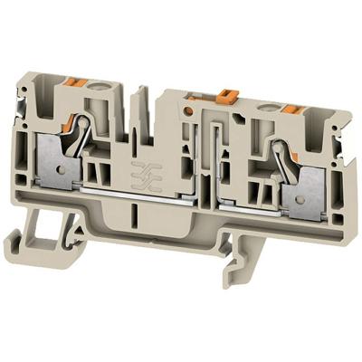 Weidmüller 2675240000 Testscheidingsserieklem Push-In-klem, Steekaansluiting Donkerbeige 50 stuk(s)