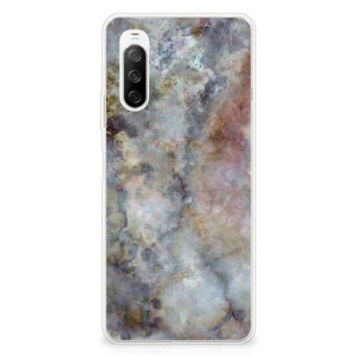 Sony Xperia 10 III | TPU | Siliconen hoesje | Marmer Grijs