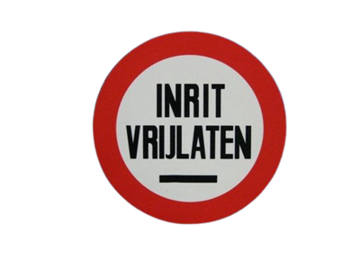 BORD ROND INRIT VRIJLATEN