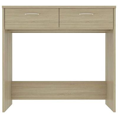 VidaXL Bureau 80x40x75 cm bewerkt hout sonoma eikenkleurig