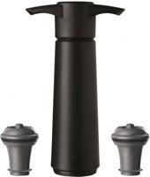 Vacu Vin wine saver zwart met 2 doppen - thumbnail