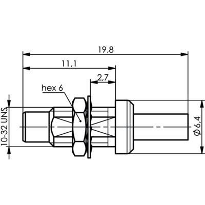 Telegärtner J01170A0151 100024901 SMC-connector Stekker, recht 1 stuk(s)