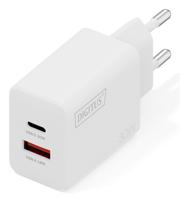 Digitus DA-10301 USB-oplader 30 W 1x USB-A, 1x USB-C Wit - thumbnail