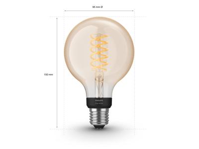 Philips Hue FILAMENT GLOBELAMP G93 E27 1-pack ZACHTWIT LICHT