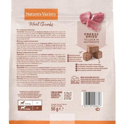 Natures Variety freeze dried chunks beef