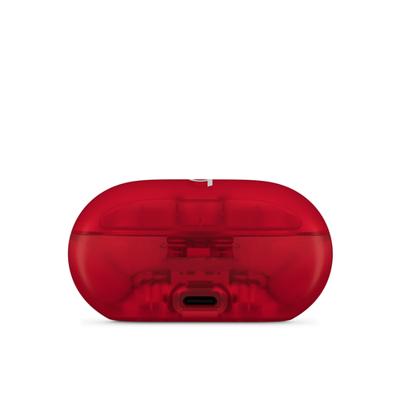 Beats Solo Buds — draadloze Bluetooth oortjes | 18 uur batterijduur | compatibel met Apple en Android | ingebouwde microfoon – transparant rood