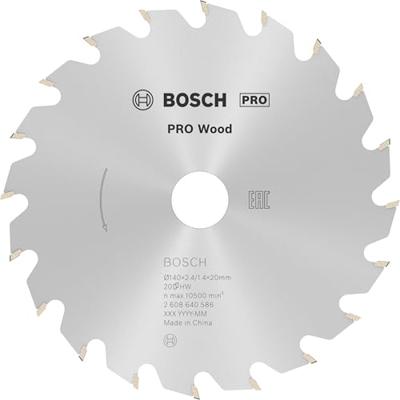 Bosch Professional Cirkelzaagblad PRO Wood | Ø 140 x 2,4 x 20mm 20T - 2608640586 Bosch Professional Cirkelzaagblad PRO Wood | Ø 140 x 2,4 x 20mm 20T - 2608640586