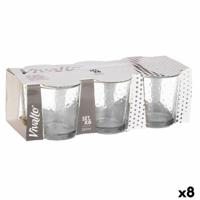Glazenset Vivalto Transparant Glas Punten 265 ml (8 Stuks) - thumbnail