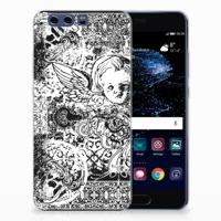 Silicone Back Case Huawei P10 Plus Skulls Angel - thumbnail