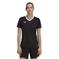 adidas Entrada 22 Voetbalshirt Dames Zwart Wit - thumbnail