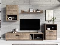 Tv-meubel set HOLMES 3 deuren zand - thumbnail