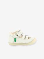 Leren baby sandalen Sushy Originel Softers KICKERS® wit - thumbnail