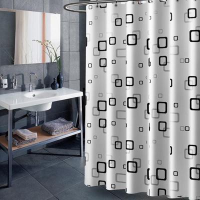 Badkamer dikke waterdichte douche gordijn grootte: 180X200cm stijl: met koperen gesp