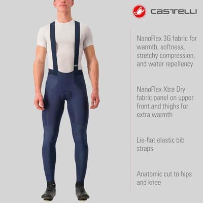 Castelli Sorpasso RoS fietsbroek Belgisch blauw heren XL