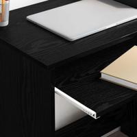 Bureau met Opbergruimte Zwart Eiken 120,5 x 44 x 88,5 cm - thumbnail