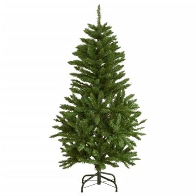 VidaXL Kunstkerstboom met scharnieren 150 led's en kerstballen 150 cm