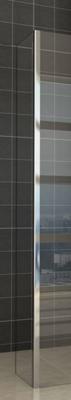 Saqu Splash zijwand met chroom hoekprofiel 40x200cm Nanoglas