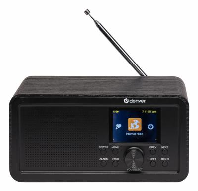 Denver DIR-200 Internetradio DAB+, FM, Internet Internetradio, FM, Bluetooth, DAB+, WiFi Wekfunctie Zwart Denver DIR-200 Internetradio DAB+, FM, Internet Internetradio, FM, Bluetooth, DAB+, WiFi Wekfunctie Zwart