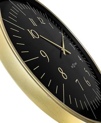 Wandklok 77cm-Zwart/Wit-Kunststof-NeXtime 'Galaxy Large'