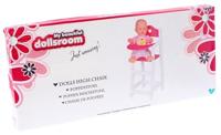My Beautiful Dollsroom Houten Poppenstoel Roze/Wit - thumbnail