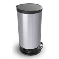 Rotho paso pedaalemmer 30l zilver - thumbnail