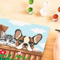 Ravensburger creart schilderen op nummer - kat en honden - thumbnail