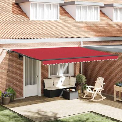 Luifeldoek met Rood 450 × 350 cm Polyester