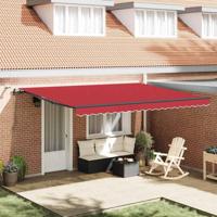 Luifeldoek met Rood 450 × 350 cm Polyester - thumbnail