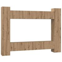Tv-meubelset 10 pcs artisanaal eikenkleurig 30.5 x 30 x 90 cm - thumbnail