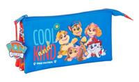 Pennenetui met 3 vakken The Paw Patrol Cool Blauw Rood 22 x 12 x 3 cm - thumbnail