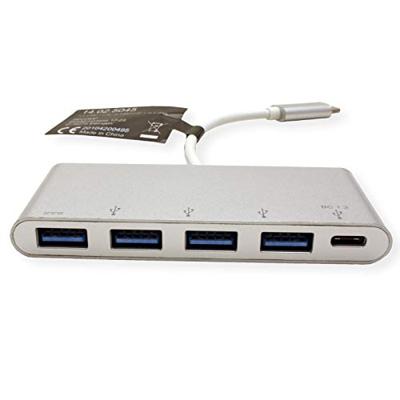 ROLINE USB 3.2 Gen 1 Hub, 4-voudig, type C aansluitkabel met 1 PD Port