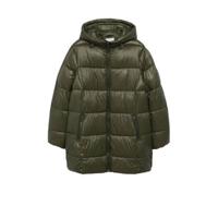 Violeta by Mango gewatteerde jas beige - kaki - thumbnail