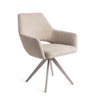 Jesper Home Draaibare Eetkamerstoel 'Yanai' Turn Beige, kleur Biscuit Beach - thumbnail