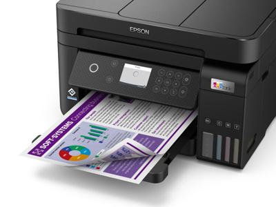 Epson EcoTank ET-3850 Multifunctionele printer Inkjet Kleur A4 Printen, scannen, kopiëren ADF, USB, WiFi, Inktbijvulsysteem, Duplex, LAN